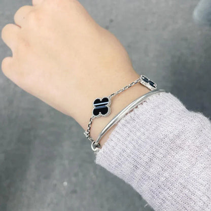 [Star Jewelry] CLOVER 5 MOTIF PULSAR STONE BRACELET COLLECTION