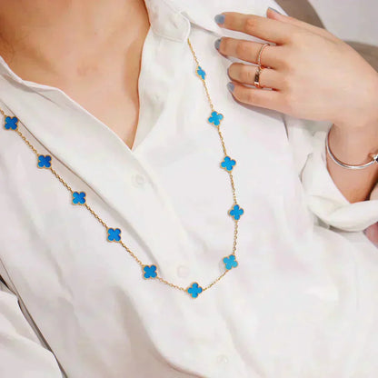 [Star Jewelry]CLOVER 20 MOTIFS TURQUOISE GOLD
