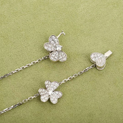 [Star Jewelry]FRIVOLE SILVER 9 FLOWERS NECKLACE
