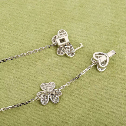 [Star Jewelry]FRIVOLE SILVER 9 FLOWERS NECKLACE