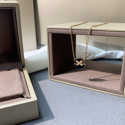 [Star Jewelry]JEUX DE PINK GOLD DIAMOND NECKLACE