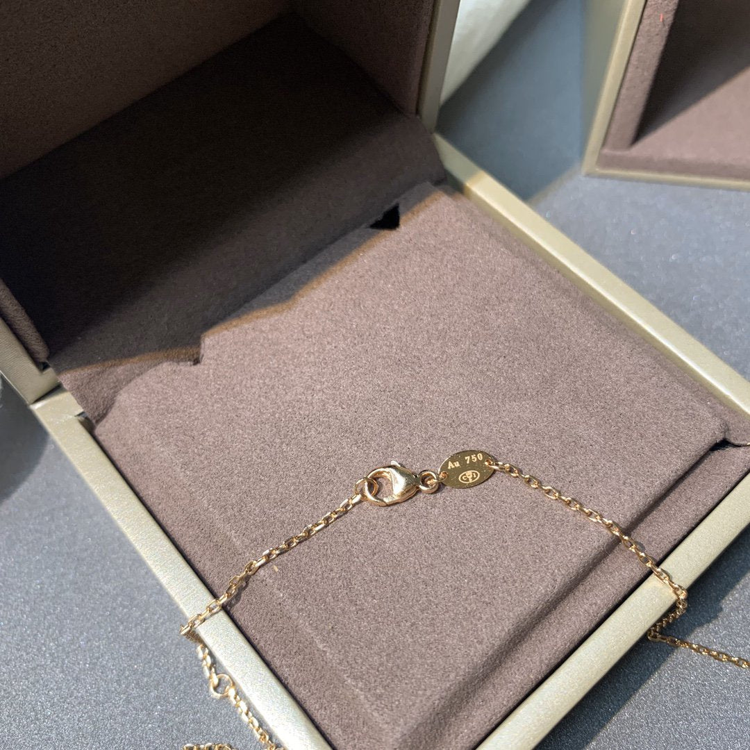 [Star Jewelry]JEUX DE PINK GOLD DIAMOND NECKLACE