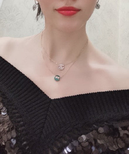[Star Jewelry]JEUX DE PINK GOLD DIAMOND NECKLACE