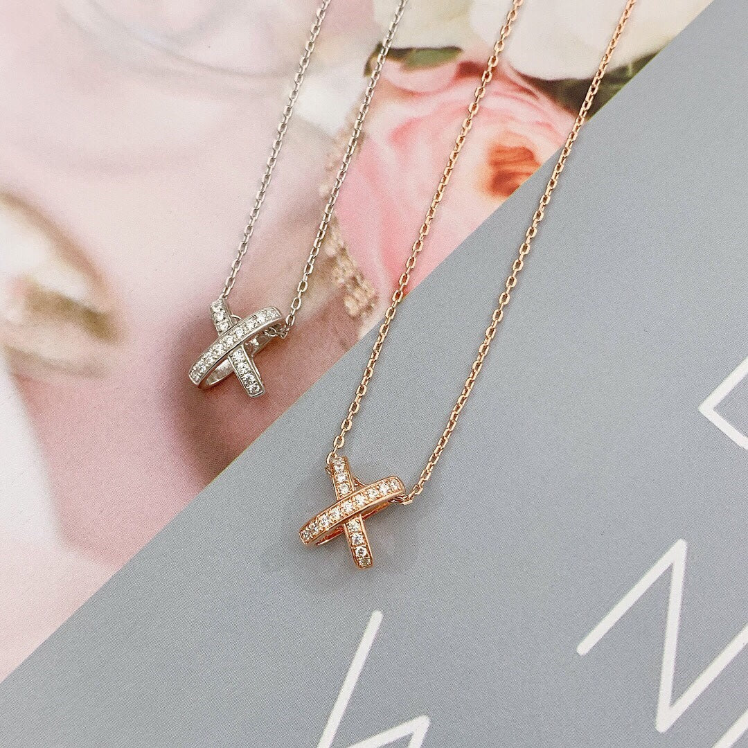 [Star Jewelry]JEUX DE DIAMOND NECKLACE