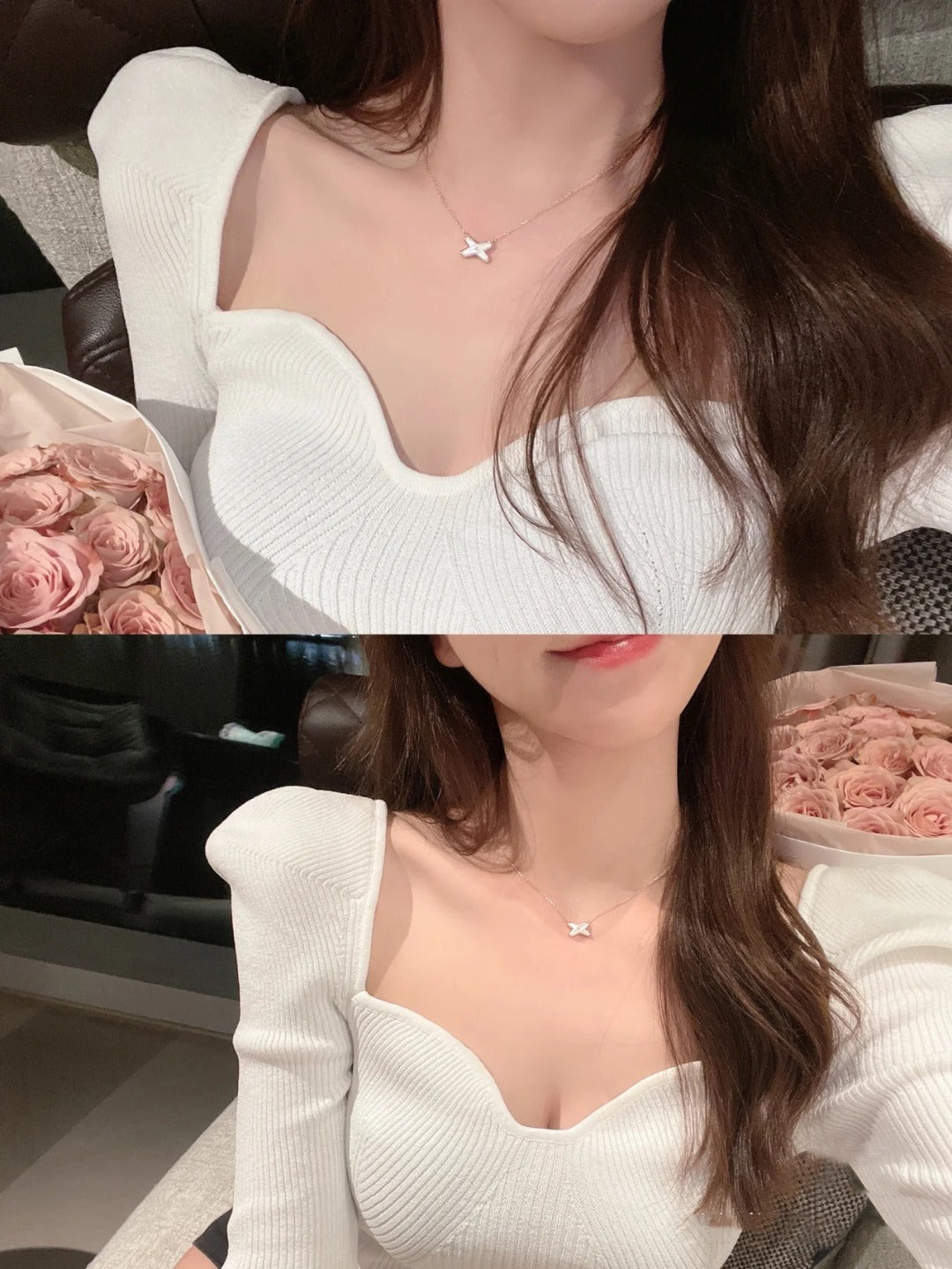 [Star Jewelry]JEUX DE NECKLACE 1 DIAMOND