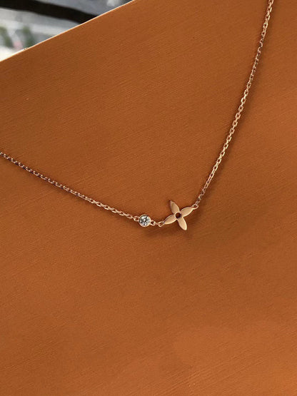 [Star Jewelry]BLOSSOM PENDANT PINK GOLD AND DIAMOND