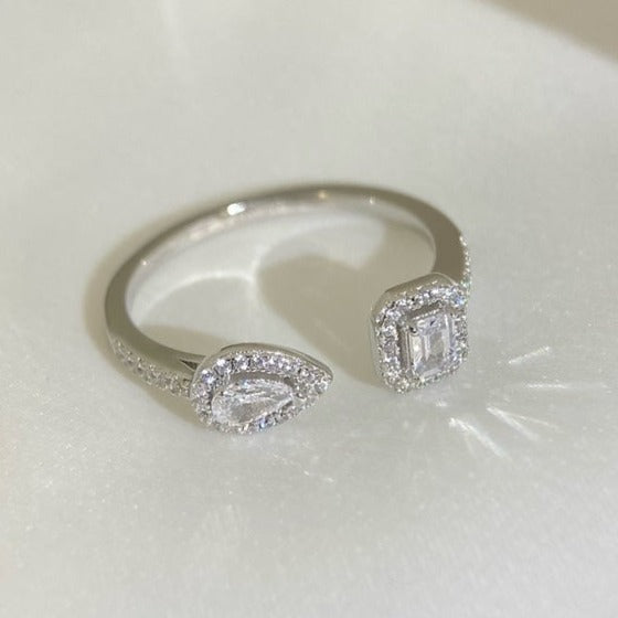 [Stars Jewelry]MY TWIN TOI & MOI SILVER DIAMOND RING
