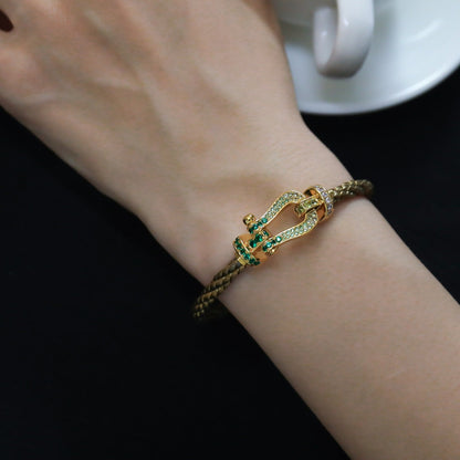 [Star Jewelry]FORCE 10 GOLD GREEN DIAMOND PAVED