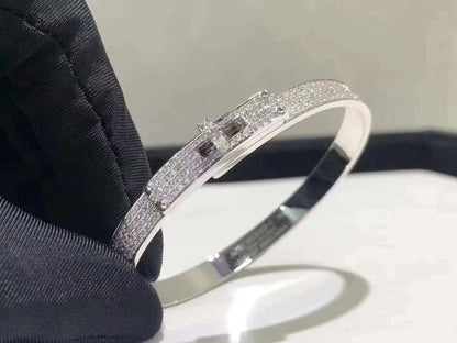 [Star Jewelry]HM KELLY BRACELET IN SILVER AND FULL PAVE DIAMOND