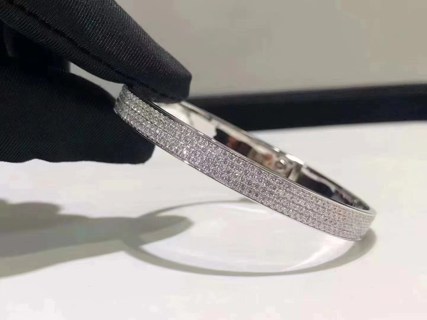 [Star Jewelry]HM KELLY BRACELET IN SILVER AND FULL PAVE DIAMOND