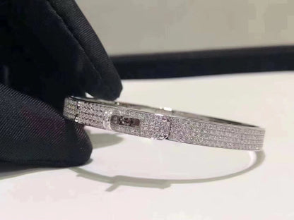 [Star Jewelry]HM KELLY BRACELET IN SILVER AND FULL PAVE DIAMOND