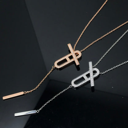 [Star Jewelry]HM NECKLACE PLATINUM ROSE GOLD DIAMOND