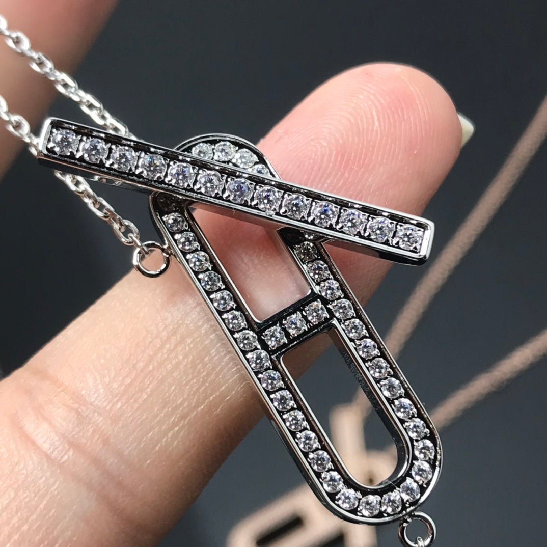 [Star Jewelry]HM NECKLACE PLATINUM ROSE GOLD DIAMOND
