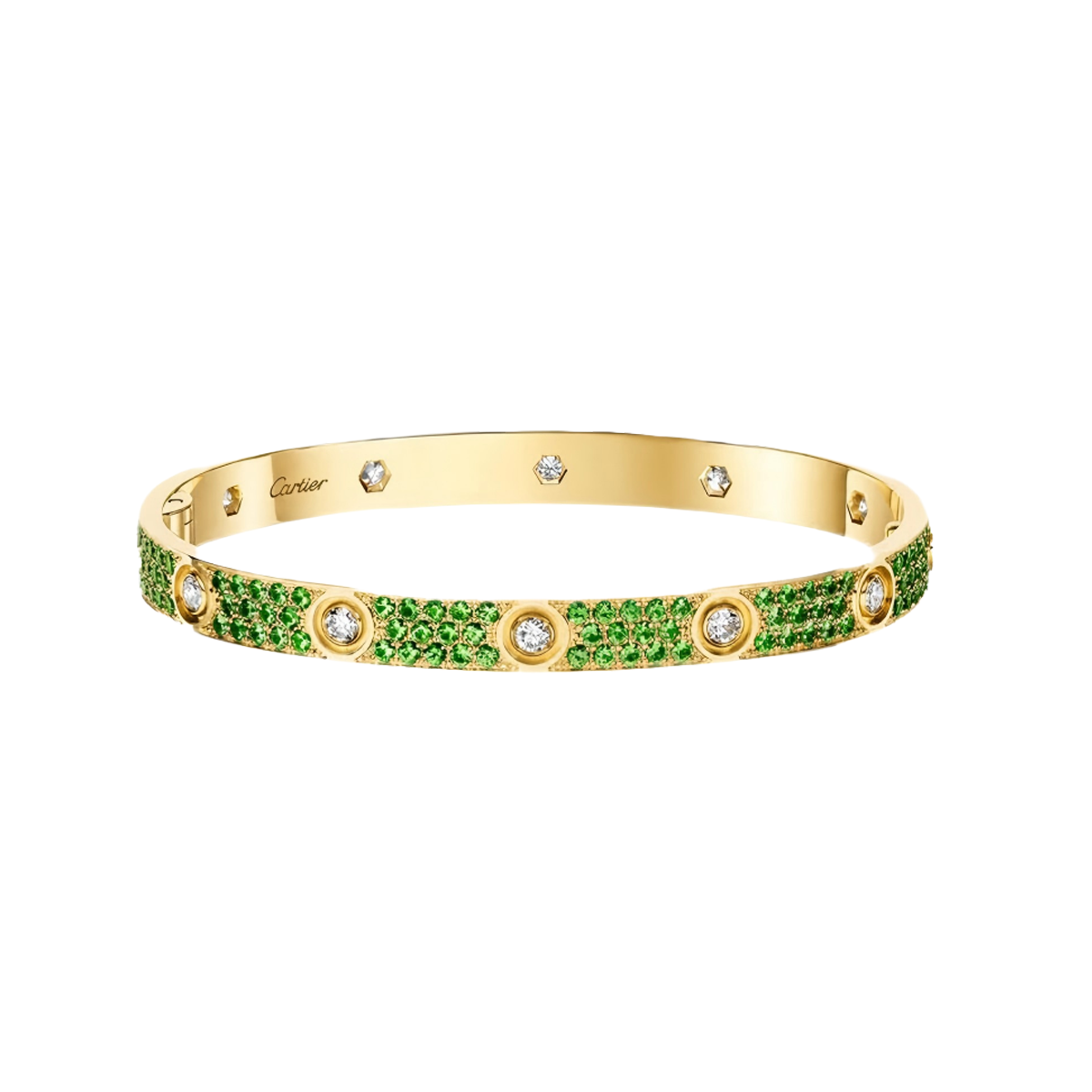 [✨Start💎]2026 PAVE GEMSTONE LOVE BRACELET 6.1MM 10 DIAMONDS