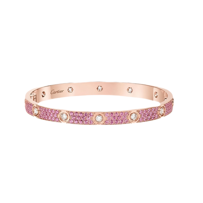 [✨Start💎]2026 PAVE GEMSTONE LOVE BRACELET 6.1MM 10 DIAMONDS