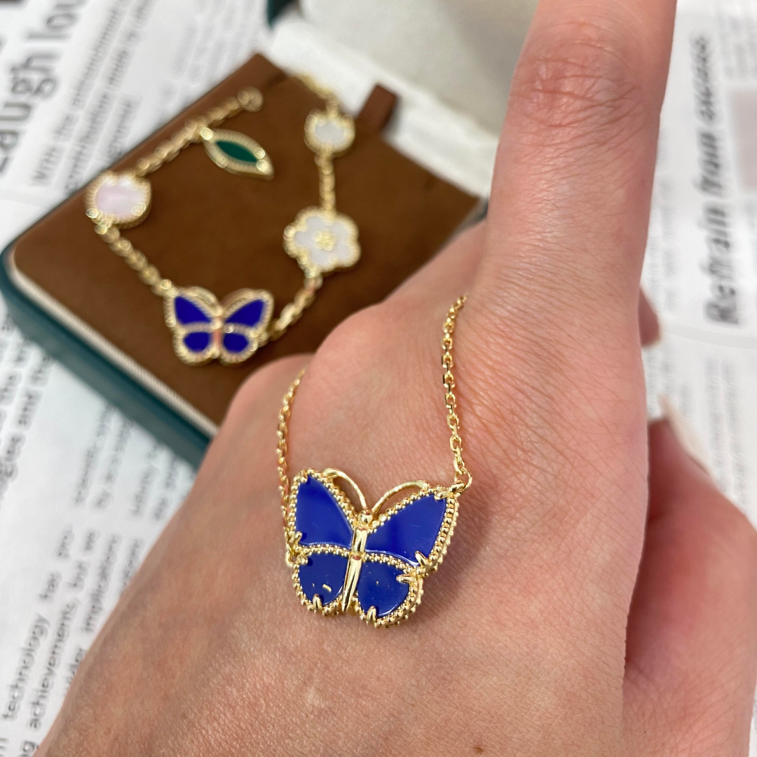 [✨Start💎] 2026 NEW LUCKY BUTTERFLY 1 MOTIFS NECKLACE