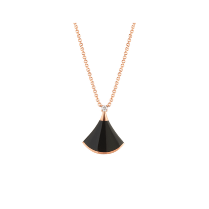 [Star Jewelry]DREAM NECKLACE ONYX 1 DIAMOND