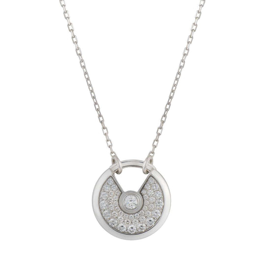[Star Jewelry]AMULETTE SILVER FULL DIAMOND NECKLACE