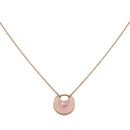 [Star Jewelry]AMULETTE ROSE GOLD PINK MOP NECKLACE