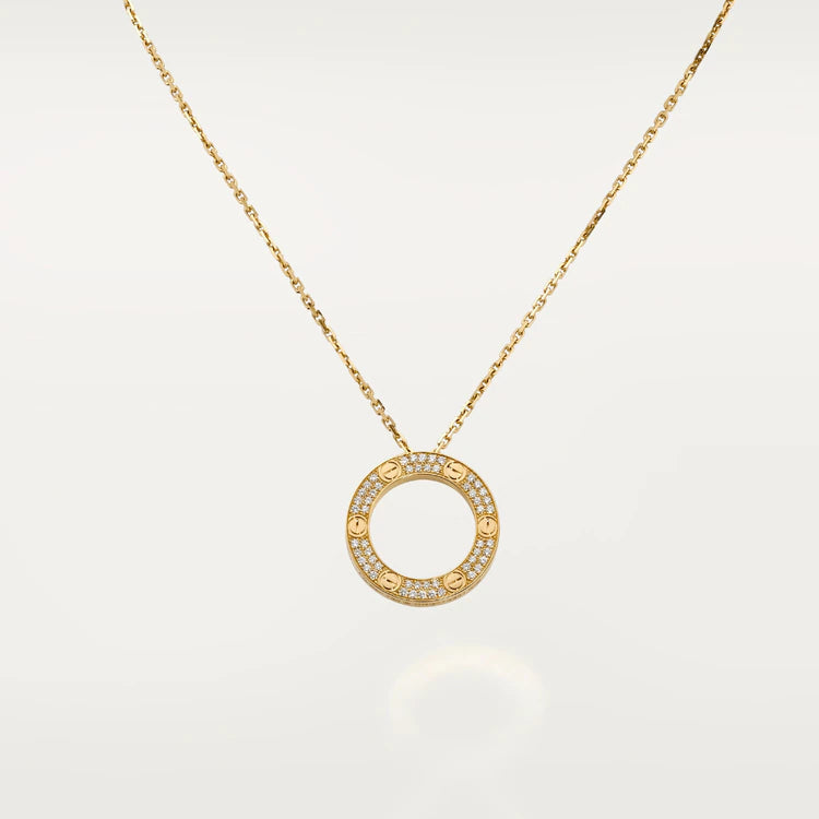 [Star Jewelry]LOVE NECKLACE ADJUSTABLE ROSE GOLD