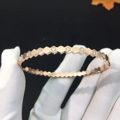 [Star Jewelry]BEE LOVE PINK GOLD DIAMOND BRACELET