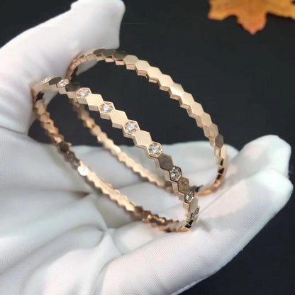 [Star Jewelry]BEE LOVE PINK GOLD DIAMOND BRACELET