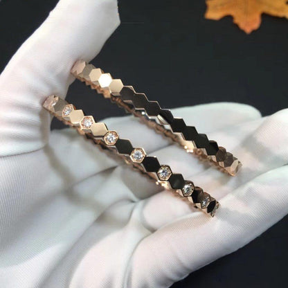 [Star Jewelry]BEE LOVE PINK GOLD DIAMOND BRACELET