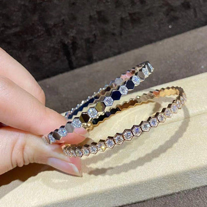 [Star Jewelry]BEE LOVE GOLD BRACELET FULL DIAMOND