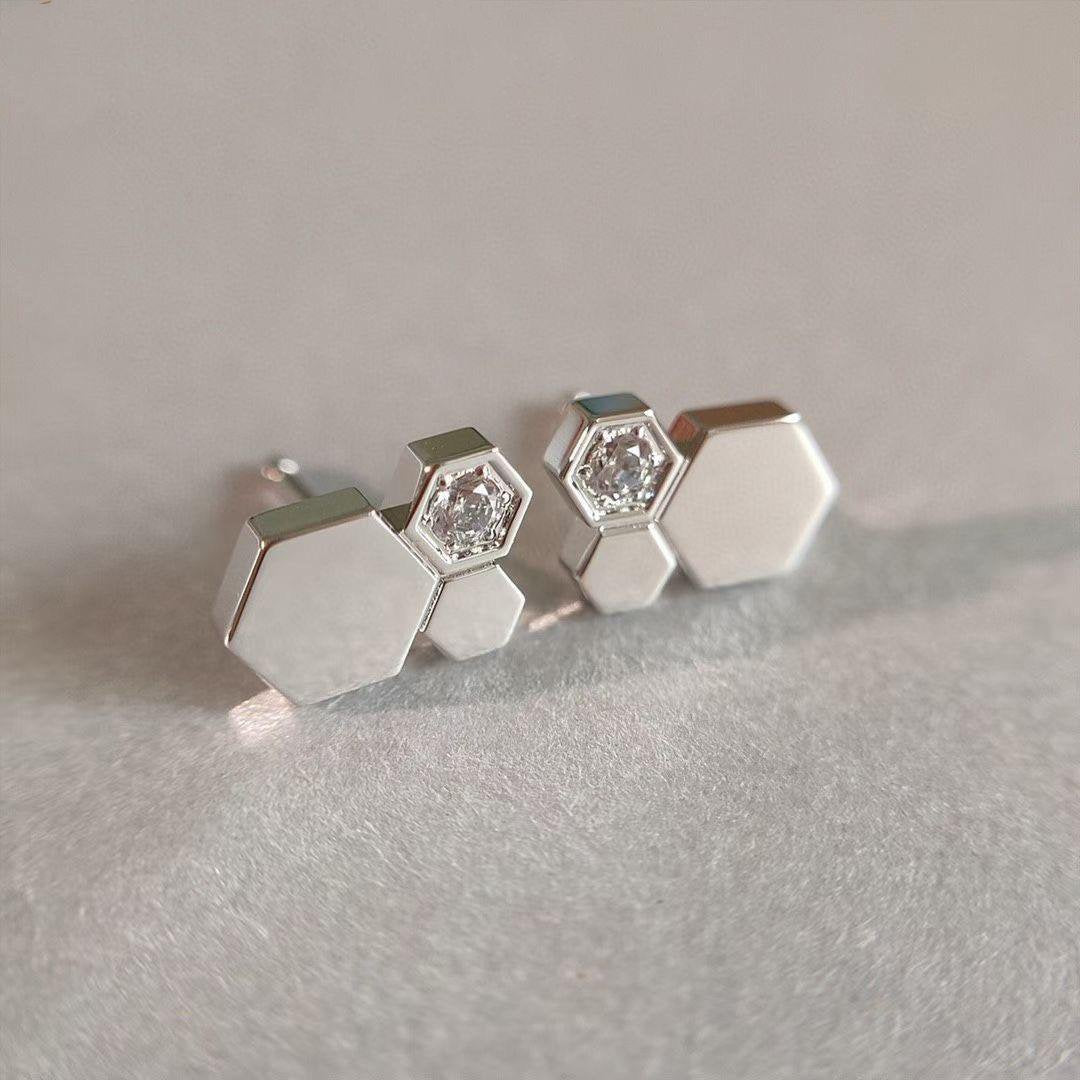 [Star Jewelry]BEE LOVE SILVER DIAMOND EARRINGS