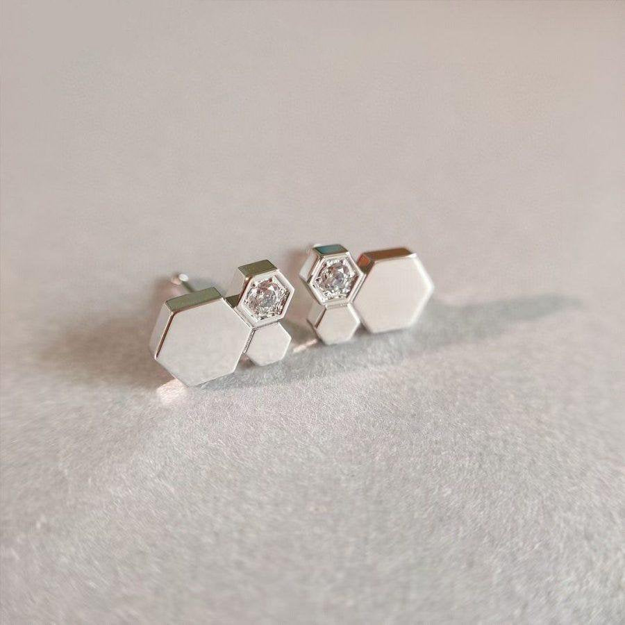 [Star Jewelry]BEE LOVE SILVER DIAMOND EARRINGS