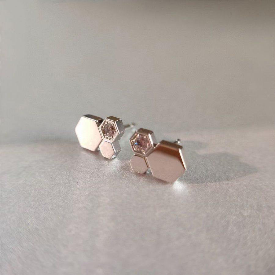 [Star Jewelry]BEE LOVE SILVER DIAMOND EARRINGS