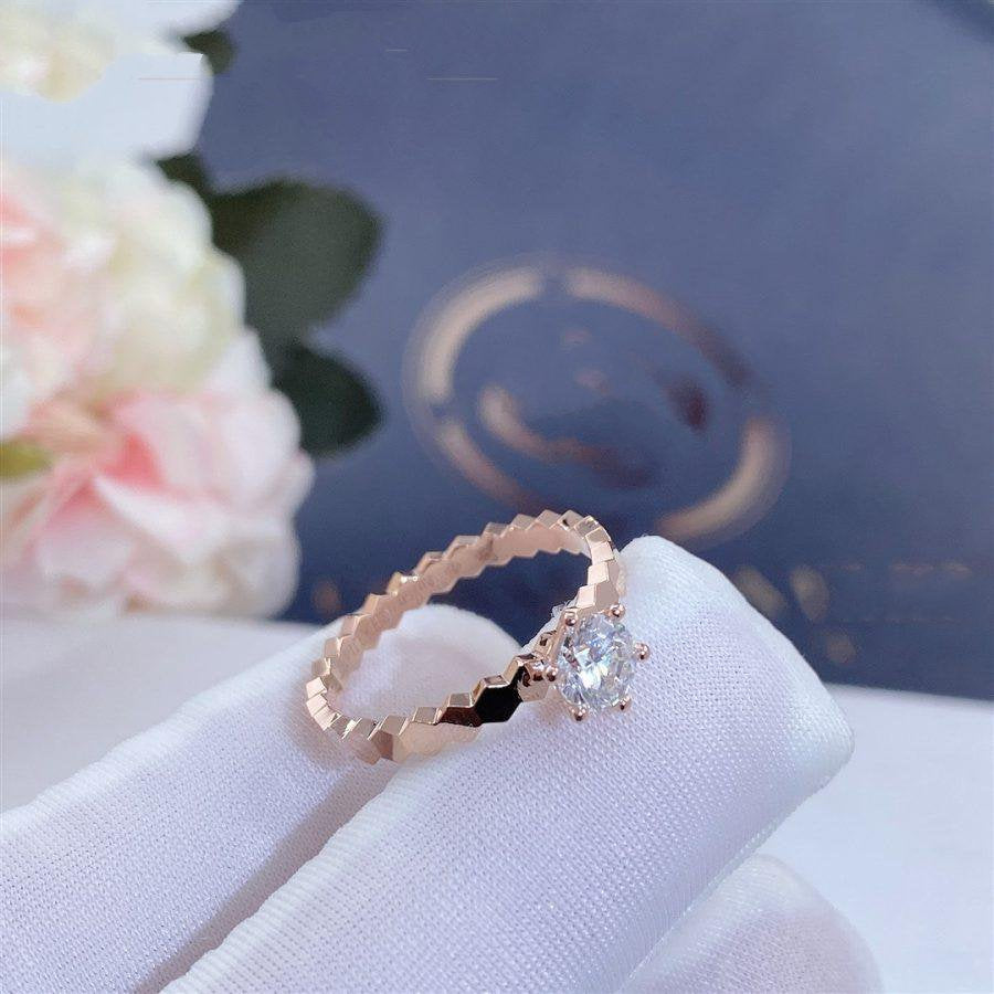 [Star Jewelry]BEE LOVE RING PINK GOLD 1 DIAMOND