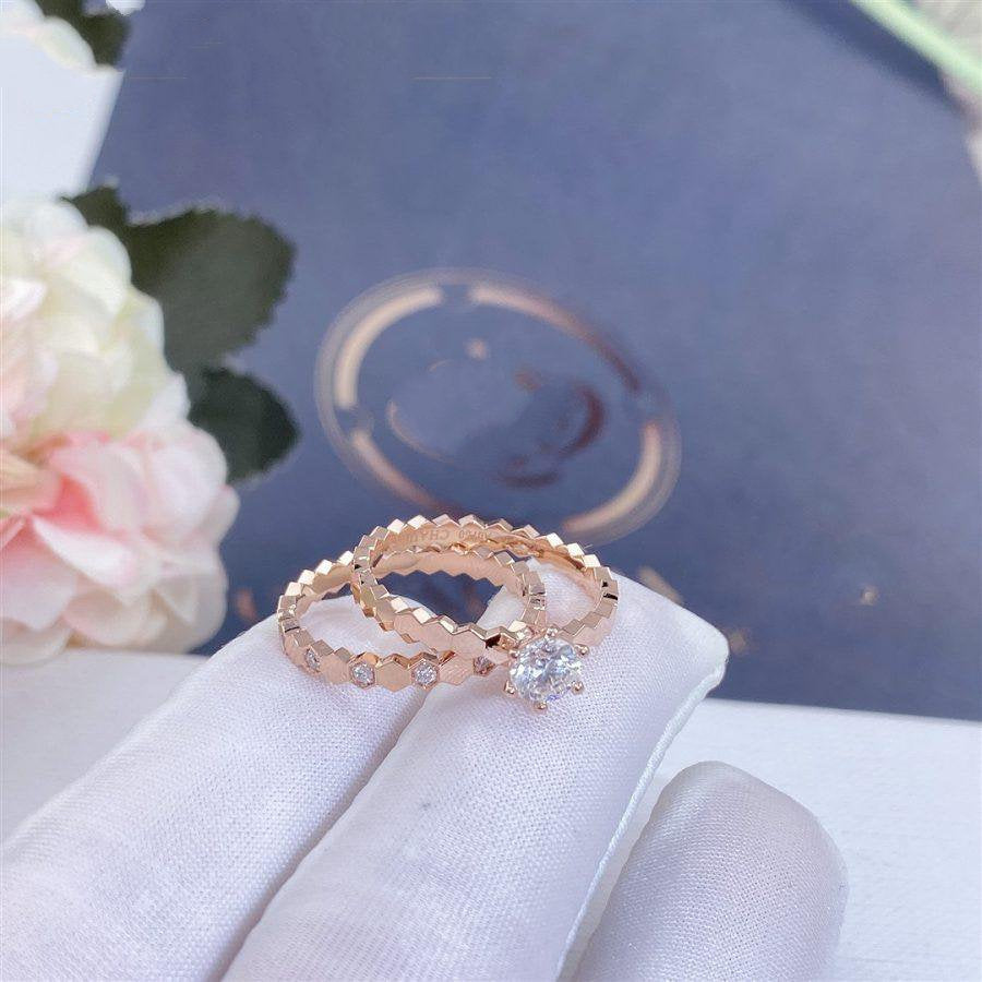 [Star Jewelry]BEE LOVE RING PINK GOLD 1 DIAMOND
