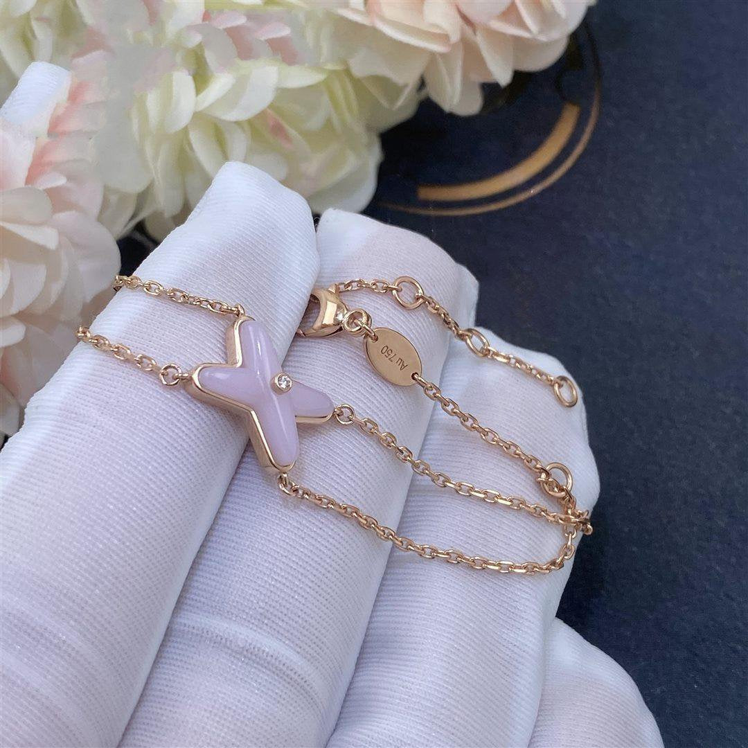 [Star Jewelry]JEUX BRACELET PINK MOP PINK GOLD 1 DIAMOND