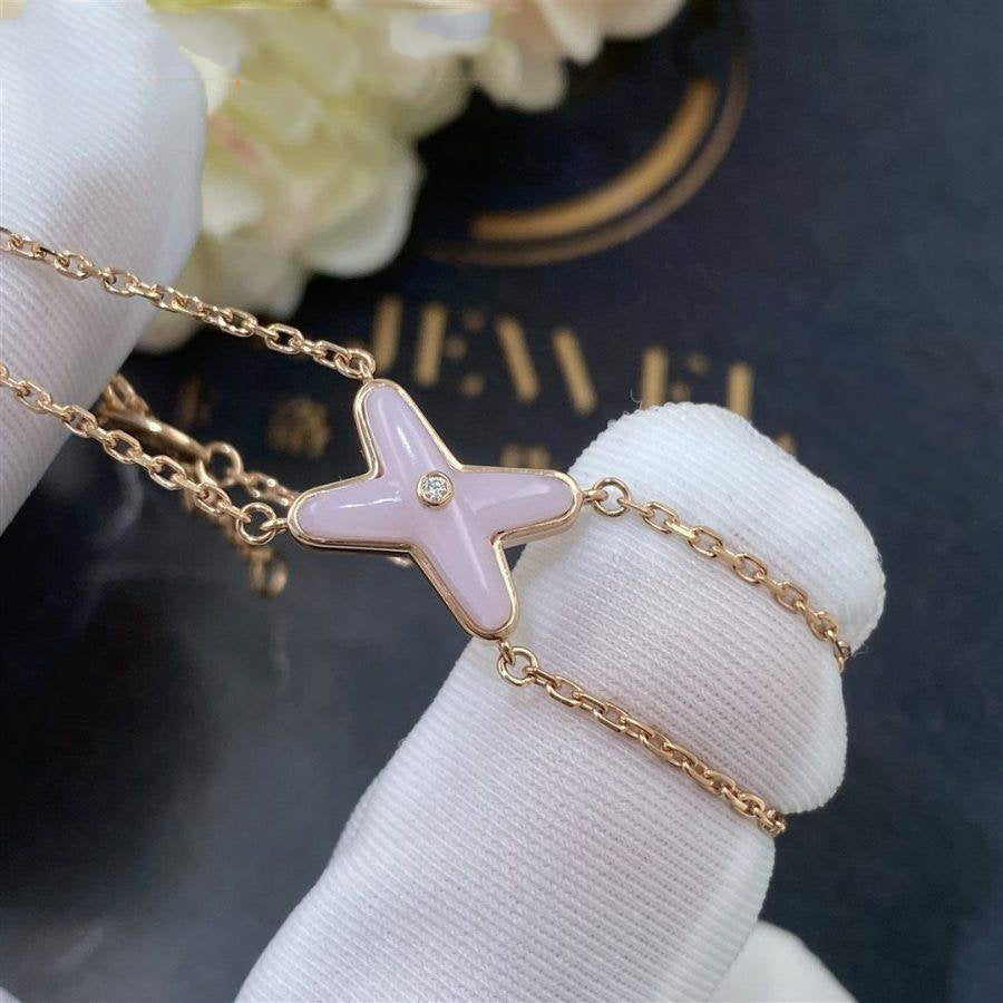 [Star Jewelry]JEUX BRACELET PINK MOP PINK GOLD 1 DIAMOND