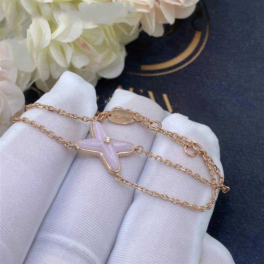 [Star Jewelry]JEUX BRACELET PINK MOP PINK GOLD 1 DIAMOND