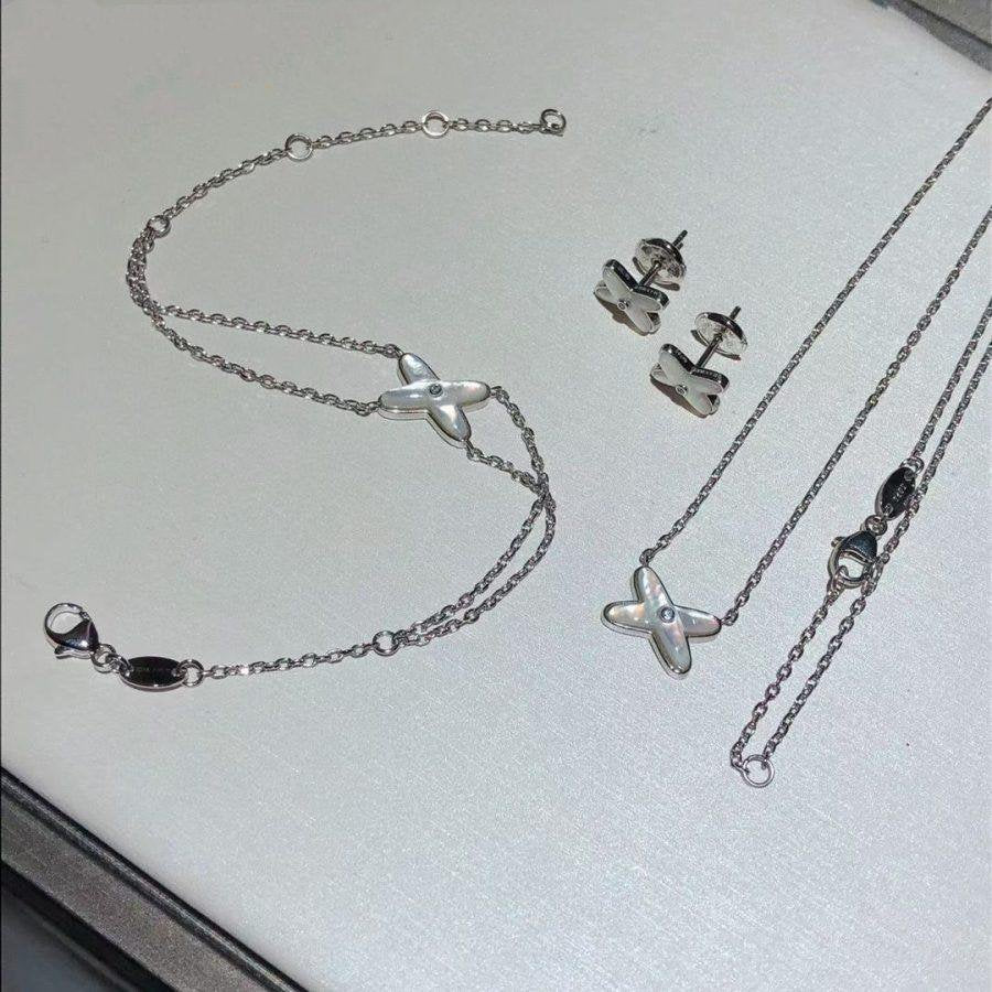 [Star Jewelry]JEUX BRACELET WHITE MOP SILVER 1 DIAMOND