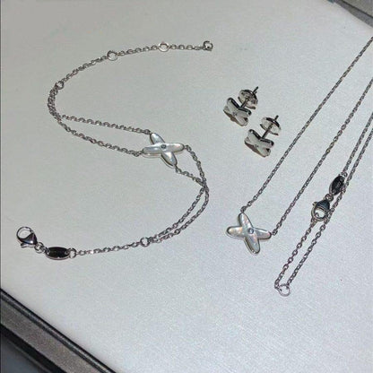 [Star Jewelry]JEUX BRACELET WHITE MOP SILVER 1 DIAMOND