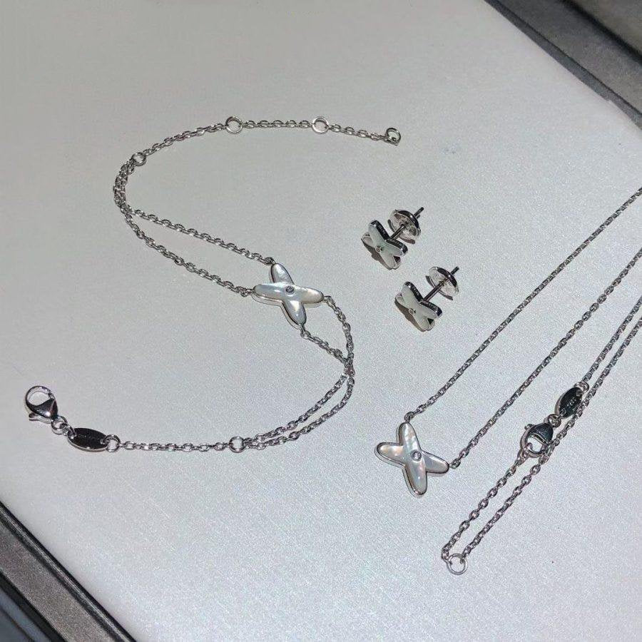[Star Jewelry]JEUX BRACELET WHITE MOP SILVER 1 DIAMOND
