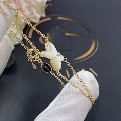 [Star Jewelry]JEUX BRACELET WHITE MOP GOLD 1 DIAMOND