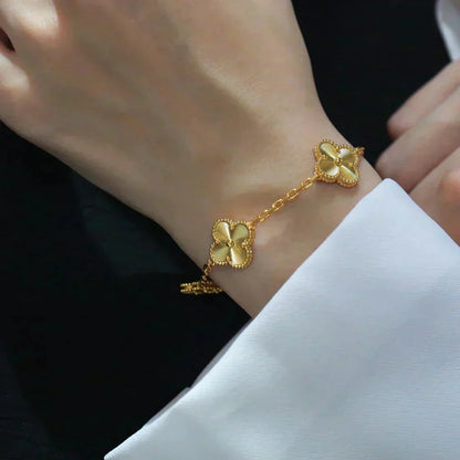 [Star Jewelry] CLOVER 5 MOTIF LASER BRACELET COLLECTION