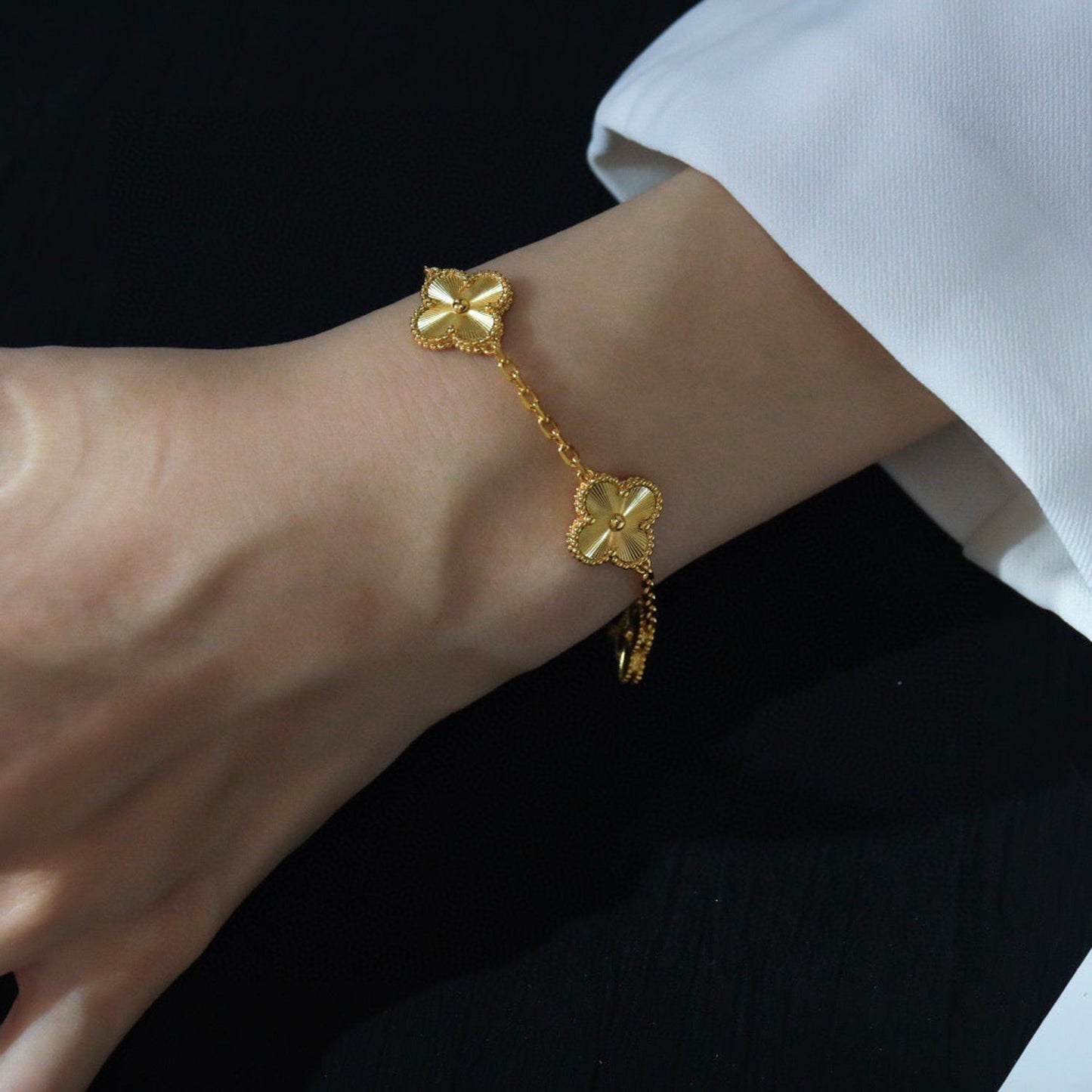 [Star Jewelry] CLOVER 5 MOTIF LASER BRACELET COLLECTION