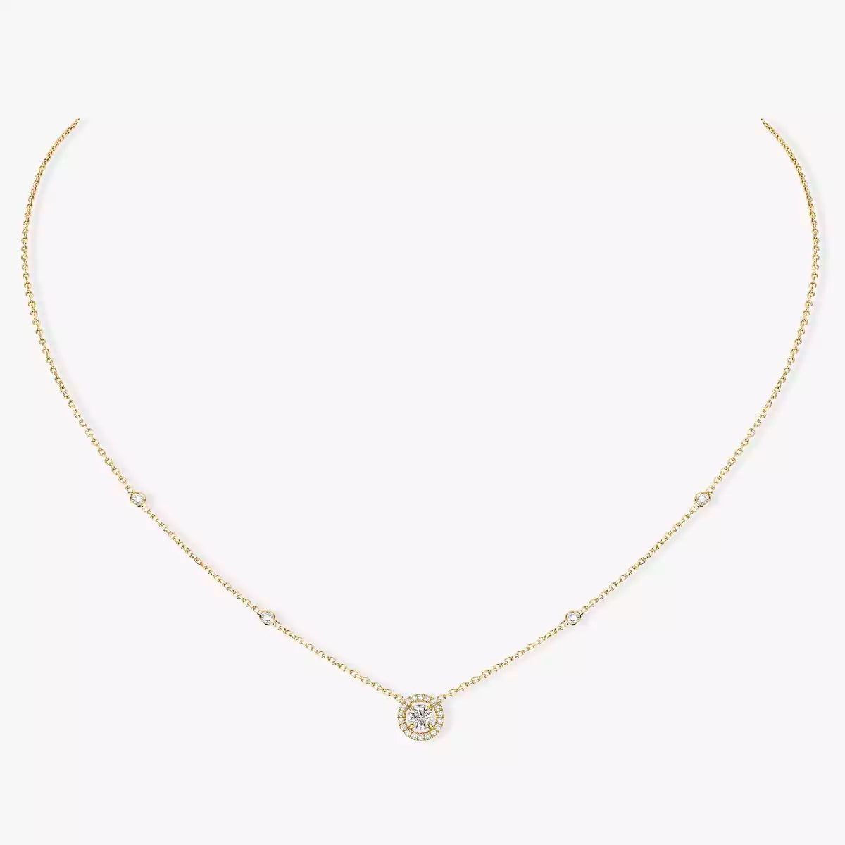 [Stars Jewelry]Diamond Necklace 0,20ct Brilliant Shape Joy