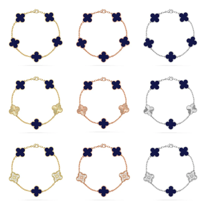 [Star Jewelry]CLOVER 5 MOTIF LAPIS LAZULI BRACELET COLLECTION