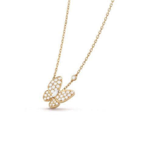 [Star Jewelry]BUTTERFLY DIAMOND NECKLACE