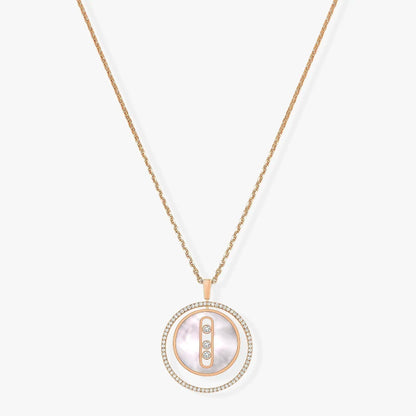 [Stars Jewelry]LUCKY MOVE MM NACRE BLANCHE DIAMOND NECKLACE