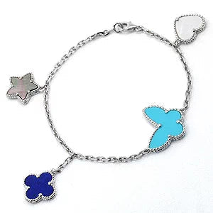 [Star Jewelry]LUCKY SPRING SILVER BRACELET 4 MOTIF