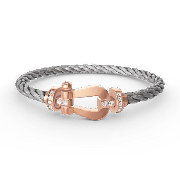 [Star Jewelry]FORCE LARGE HORSESHOE HALF DIAMOND BRACELET ROSE GOLD