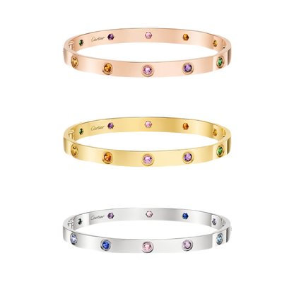 [✨Start💎]2026 RAINBOW LOVE BRACELET 6.1MM  10 DIAMONDS