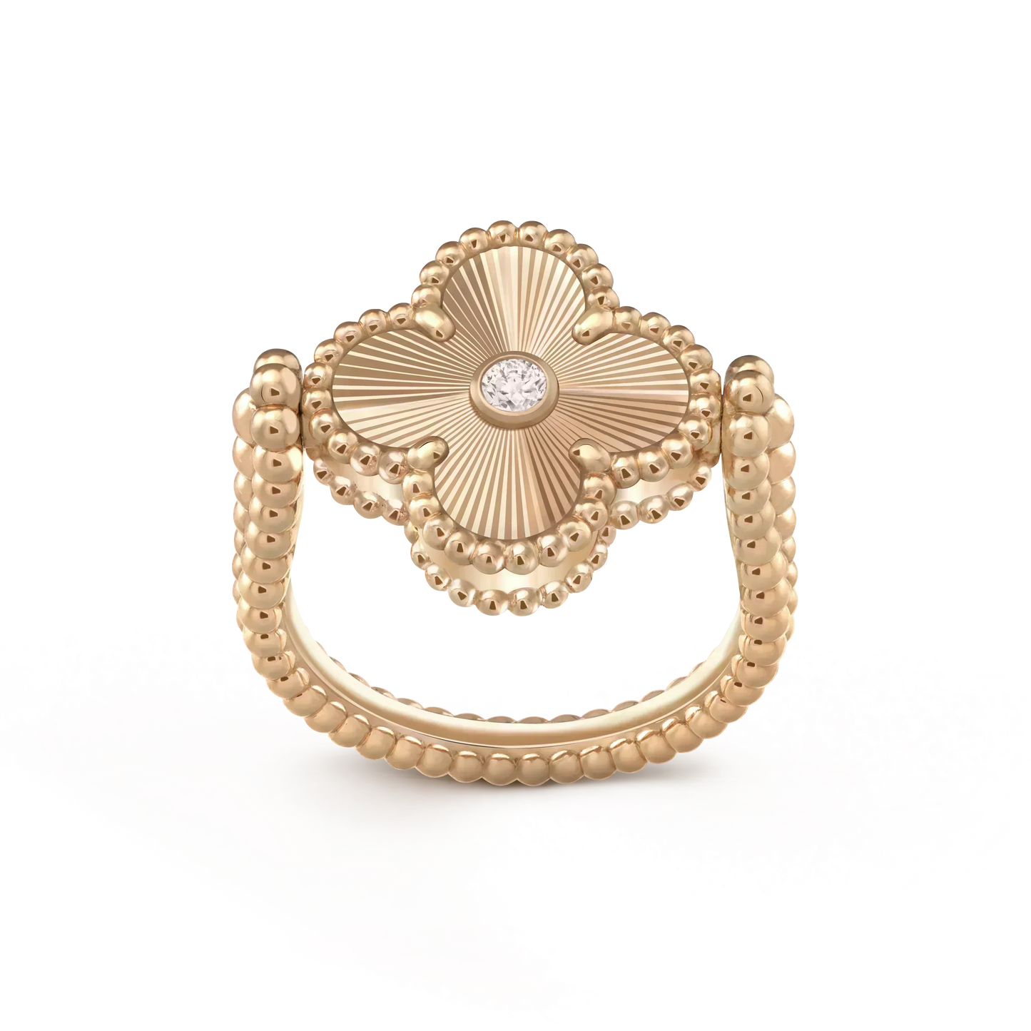 [Star Jewelry]CLOVER RIVERSIBLE ROSE GOLD RING